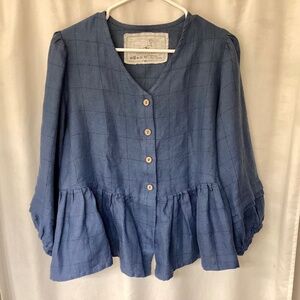 notPERFECTLINEN Lourdes Top with mods